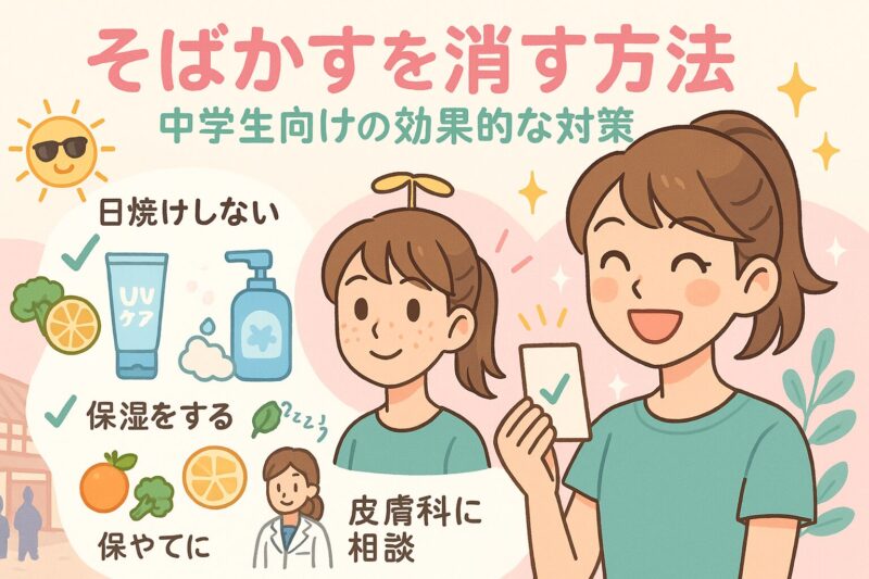 そばかすを消す方法：中学生向けの効果的な対策