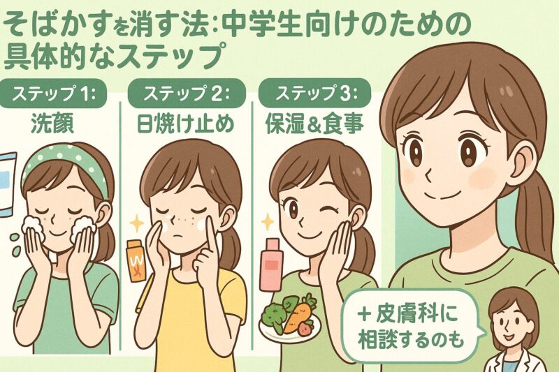 そばかすを消す方法：中学生向けのための具体的なステップ