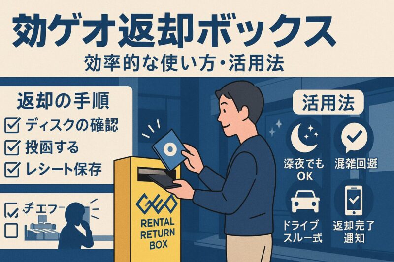 ゲオ返却ボックス：効率的な使い方・活用法