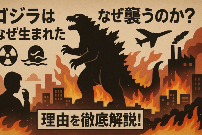 ゴジラはなぜ生まれた？そしてなぜ襲うのか？理由を徹底解説！