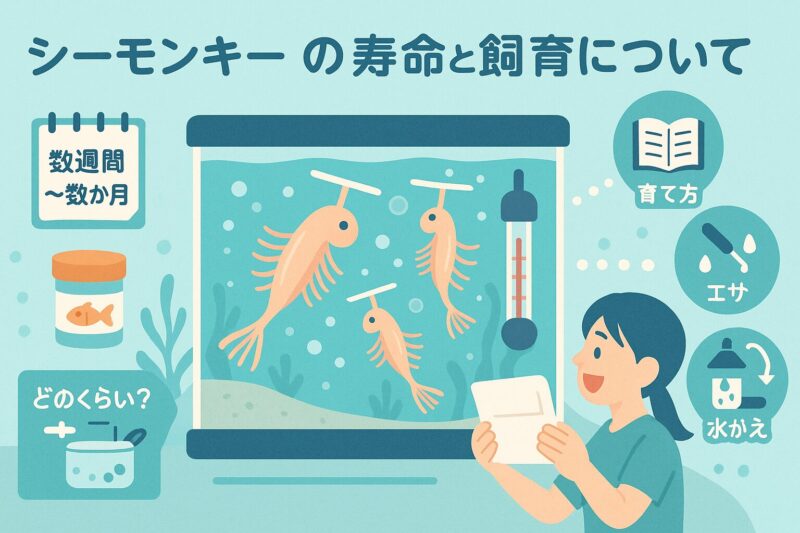 シーモンキーの寿命と飼育について