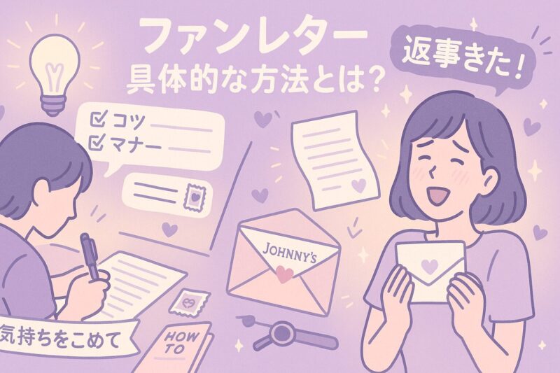 ジャニーズ ファンレター 返事きた：具体的な方法とは？