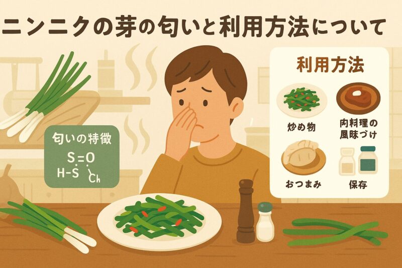 ニンニクの芽の匂いと利用方法について