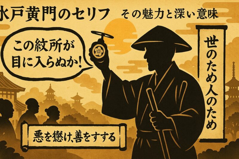 水戸黄門のセリフ：その魅力と深い意味
