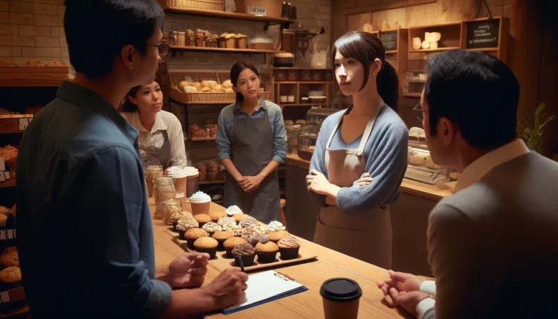 デスマフィン 店主・山崎視代佳の初期対応と批判