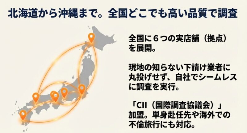 全国対応とCII加盟を示す案内画像