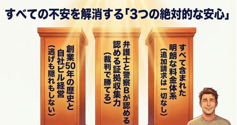 PIO探偵事務所が提供する料金と証拠と歴史の安心